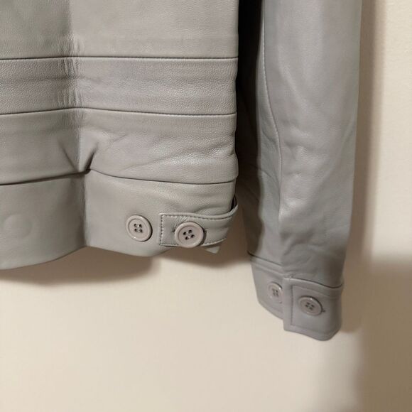 Vees Women’s 100% Lamb Leather Angel Wings Flight Aviator Bomber Jacket Sz Small - Picture 6 of 8